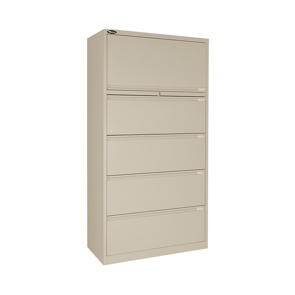 Lateral 5 Drawer File with Storage | TM