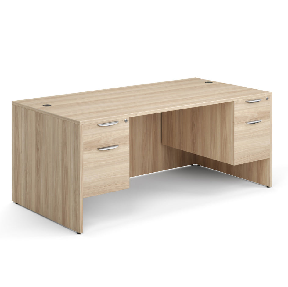 OS Laminate | Double 3/4 Pedestal Desk - 71" x 36"