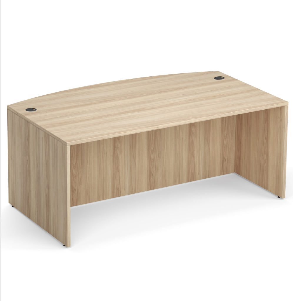 OS Laminate | 71"W Bow Front Desk Shell