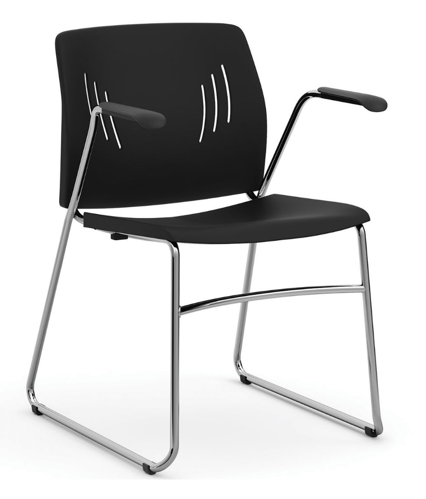 Stacked Seating Stackable Side Chair with Chrome Frame
OSSN6016GR