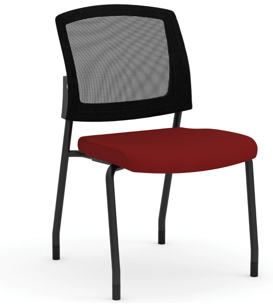 Parson | Armless Micro Mesh Back Side Chair - Fabric 3129GNSF