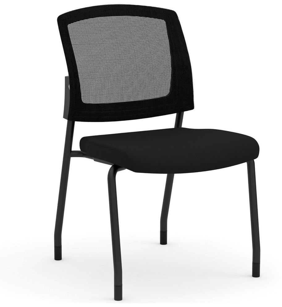 Parson | Armless Micro Mesh Back Side Chair - Fabric 3129GNSF