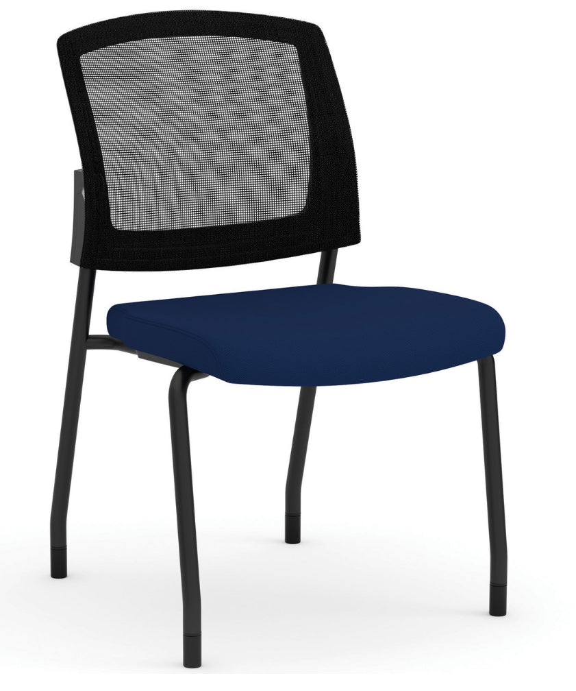 Parson | Armless Micro Mesh Back Side Chair - Fabric 3129GNSF