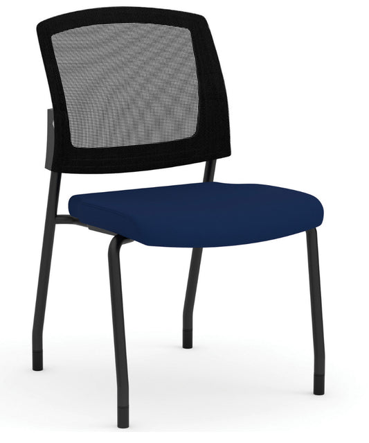 Parson | Armless Micro Mesh Back Side Chair - Fabric 3129GNSF