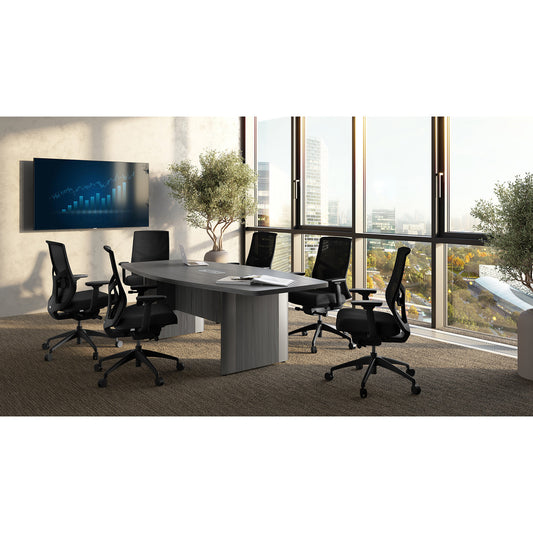 OS Conference Tables | Boat Shaped Conference Table with Elliptical Base - 8'