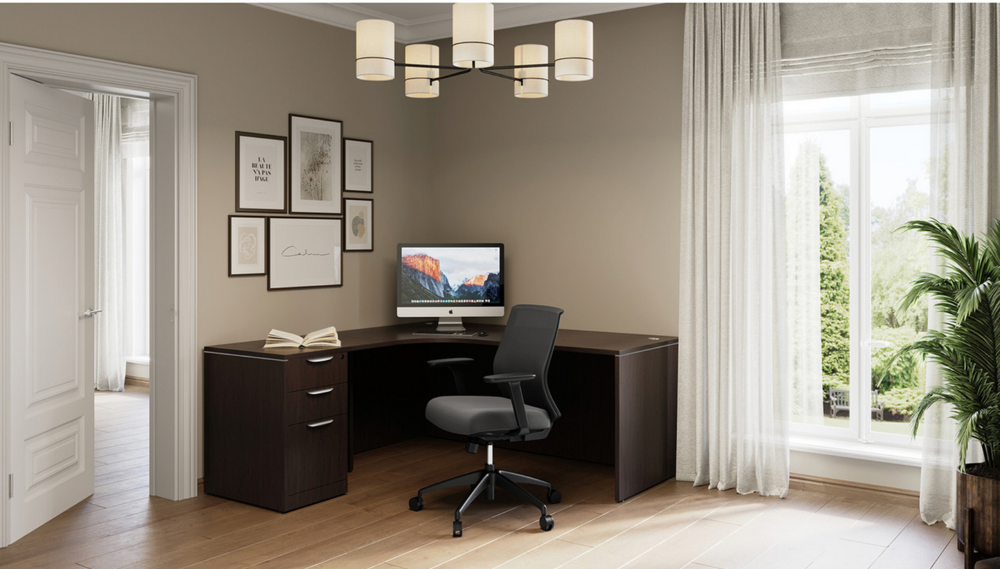 OfficeSource OS Laminate L Shape Typical - OSTYP309