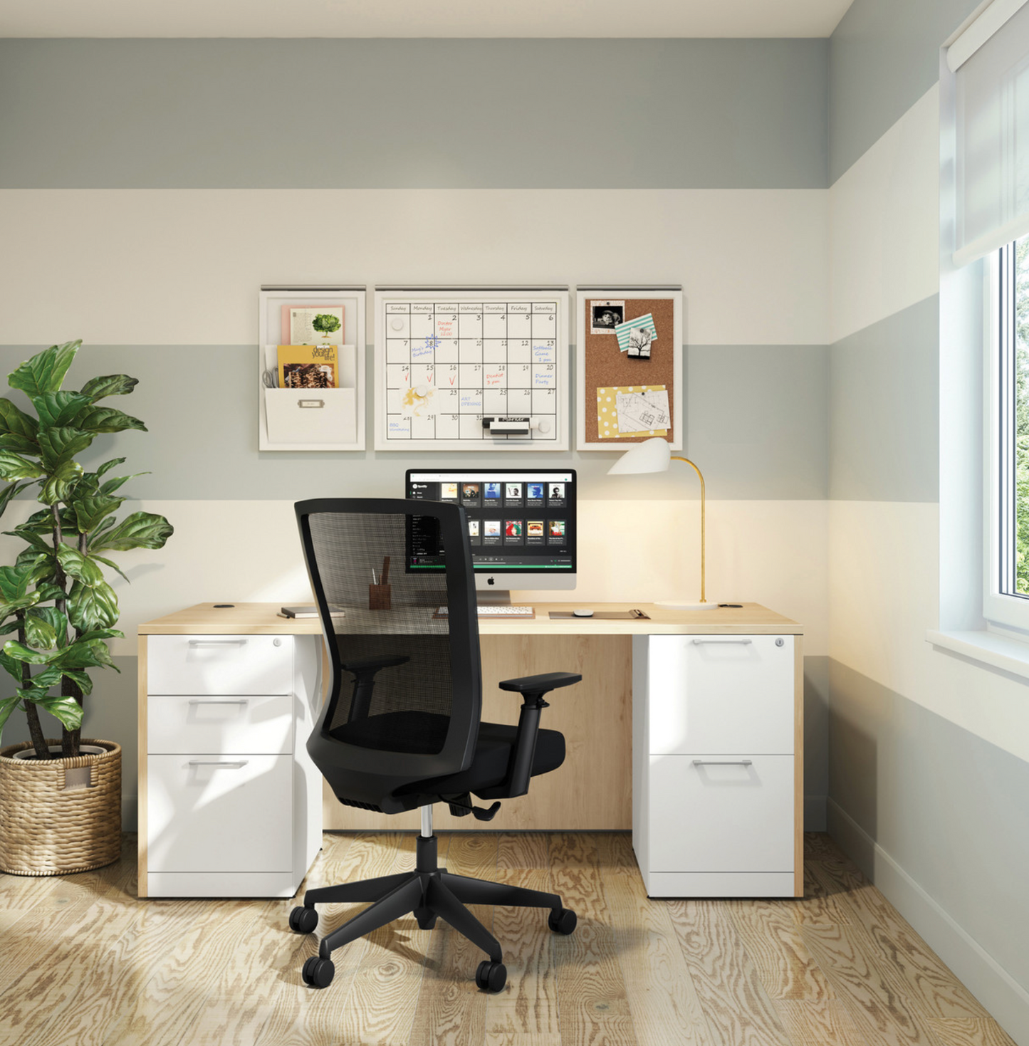 OfficeSource | OS Laminate | Double Full Pedestal Typical - OSTYP235