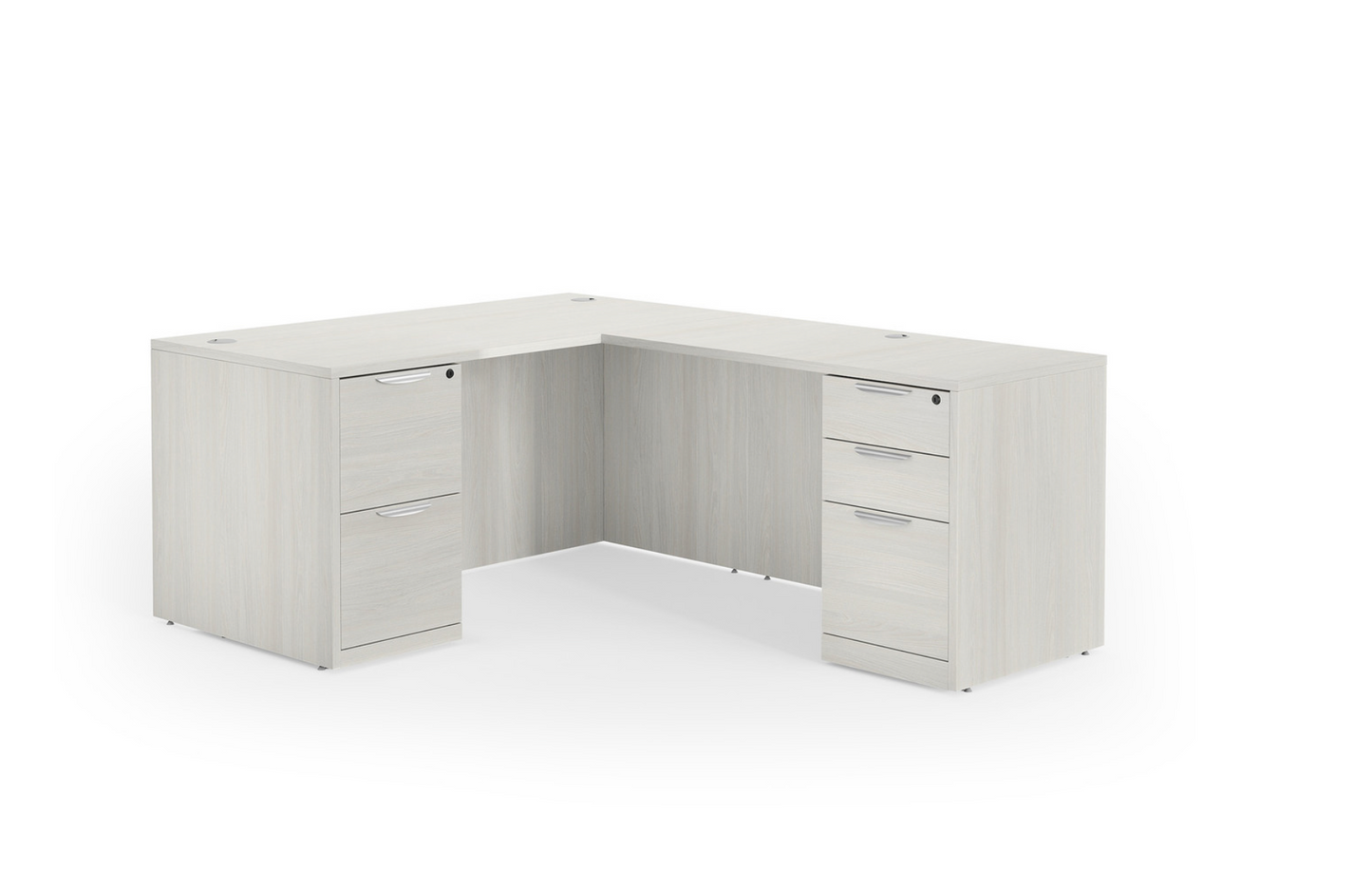 OS Laminate Double Full Pedestal "L" Desk 60" x 30"