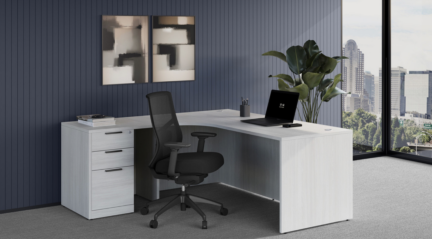 OfficeSource OS Laminate L Shape Typical - OSTYP309